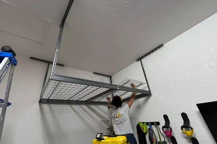 Maximized garage space with overhead racks - Immokalee FL